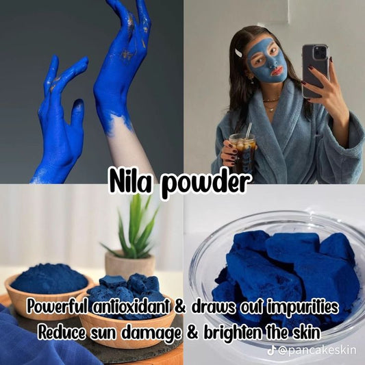 Moroccan Blue Nila Skin Whitening Powder